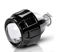 Angel Eyes,LED Angel Eye Standlicht 1 pz/2 pz 2,5 pollici mini HID Bi-Xenon proiettore Len argento nero Shroud H7 H4 adattatore lampada Uso adatto per fari auto retrofit uso lampadina allo xeno H1(2pc