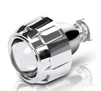 Angel Eyes,LED Angel Eye Standlicht 1 pz/2 pz 2,5 pollici mini HID Bi-Xenon proiettore Len argento nero Shroud H7 H4 adattatore lampada Uso adatto per fari auto retrofit uso lampadina allo xeno H1(2pc