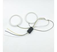 Angel Eyes,LED Angel Eye Standlicht 2 pezzi COB Angel Eye Halo Rings Cars Day Width Indicatori di direzione Luce di guida 12V 24V 60-70-80-90-145mm LED Bianco Rosso Ambra(145MM)