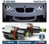 ANGEL EYES LED H8 PER Bmw SERIE 3 E92 E93 Luci di Posizione CANbus NO ERRORI 40W