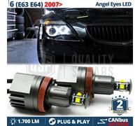 ANGEL EYES LED H8 PER BMW Serie 6 E63 E64 dal 2007 Luci di Posizione CANbus 40W