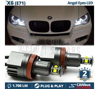 ANGEL EYES LED H8 PER BMW X6 E71 Luci di Posizione Bianche 40W CANbus NO ERRORI