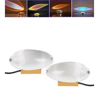 Angel Eyes Projection Night Light, Rainbow Night Light Decorative, Colorful Crystal Lamp Sunset Table Lamp, Angels Eye Lamp, Crystal Sunset Lamp for Bedroom Living Room Party Home Decor (2PCS)