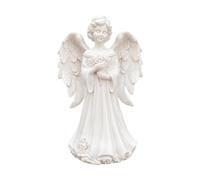 Angel Figurine Decor - Resin 6.6 Inch Garden Ornament | Prayer Statue