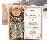 Angel Figurines Positive Pocket Statue Comfort With Inspirational Card