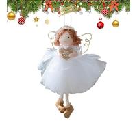 Angel Girl Oggetto di Natale - Ornamento da appendere da sogno per alberi | Ala d'oro Design Angelo Figura Decorazione natalizia con scena di stile di vita festivo per camera da letto soggiorno
