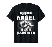 Angel He Sent Me My Daughter for Dad Funny Fathers Day Maglietta