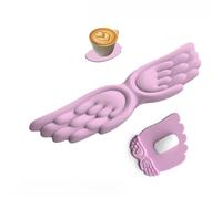 Angel Keyboard Wrist Rest Set, Ergonomic Keyboard Wrist Rest and Mouse Pad with Wrist Support,Waterproof & Non-Slip, Pain Relief Comfort Typing for Office Gaming (Pink,Size B)