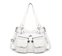 Angel Kiss - 5739-1 Donna, bianco (Infradito colorati estivi, con finte perline), Taglia Unica