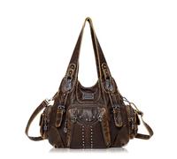 Angel Kiss Borsa a tracolla da donna, di medie dimensioni, elegante, in pelle PU, con molti scomparti, per lavoro, shopping, viaggi, scuola, vita quotidiana
