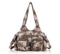 Angel Kiss Borsa grande da donna, hobo, in morbida pelle PU, borsa a tracolla