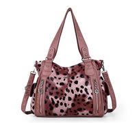 Angel Kiss - Borse da donna con manico, borsa a tracolla spaziosa, stile casual, in PU