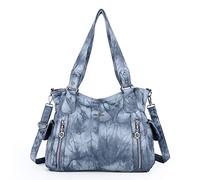 Angel Kiss - Borse da donna con manico, borsa a tracolla spaziosa, stile casual, in PU