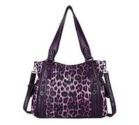 Angel Kiss Borse da donna con manico superiore, borsa a tracolla spaziosa casual in PU borsa a tracolla per donna, 1 viola-viola, X-Large