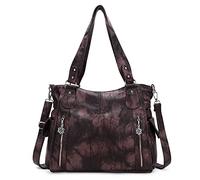 Angel Kiss Borse da donna con manico superiore Hobo borsa spaziosa casual a tracolla PU Tote borsa a tracolla per le donne, marrone (G-coffee), X-Large