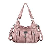 Angel Kiss Grandi borse e borse per donne in finta pelle con crossbody Hobo Satchel Shoulder Handbag Tote Purse, 1 x rosa, X-Large