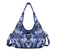 Angel Kiss Hobo - Borsa a tracolla da donna, grande, per uso quotidiano, 7028#12blu