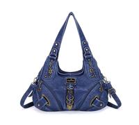 Angel Kiss Hobo - Borsa a tracolla da donna, grande, per uso quotidiano, 801blu