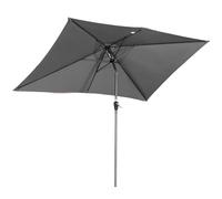 Angel Living 2x3M Ombrellone inclinabile in Alluminio e Poliestere Resistente alla ruggine (Grigio)