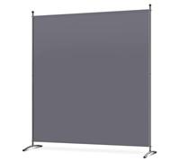 Angel Living Paraventi Grande a 1 Pannelli, Decorazione Elegante, Divisorio Pieghevole, 163 x 180 cm (Grigio)