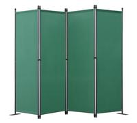 Angel Living Paravento Pieghevole di Design Intelligente, Divisori per Ambienti/Ambienti, Areti Divisorie, Divisori per Privacy (4 Pezzi 225x165 cm, Verde)