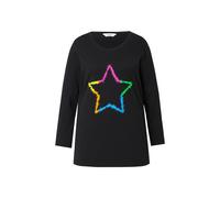 Angel of Style camicia a maniche lunghe da donna taglie forti stella fluo 838667