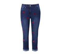 Angel of Style donna taglie forti 7 8 jeans straight fit stampa floccata