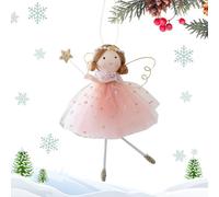 Angel Ornaments for Christmas Tree, Winter Theme Hangable Decorations, Cute Angel Pendant Accent, for Holiday Party Mantel Wall Window Birthday Seasonal Display