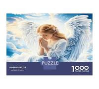 Angel Pray Cloud 1000 Pezzi Puzzle Divine Heavenly Grace Puzzle Classico Cartone Riciclato - Hit Delle Famiglie, Attività Festive, Regalo Anniversario E Tempo Libero Indoor 70x50cm/1000pcs