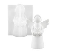 Angel Resin Molds - Silicone Plaster Moulds 9,8 x 8 cm |Table Ornament Casting for Cement Crafts, Party Planners Holiday Enthusiasts, Creative Hobbyists Home Crafting Workshops Weekend Activities