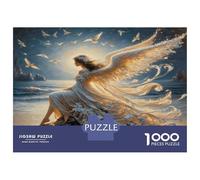 Angel Sea Wings 1000 Pezzi Puzzle Per Adulti Celestial Ocean Serenity Puzzle Cartone Extra Spesso - Anti-stress E Viaggio, Regalo Natale 12+, Allenamento Mentale Per Adulti E Bambini 70x50cm/1000pcs
