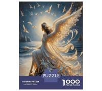 Angel Sea Wings 1000 Pezzi Set Puzzle Celestial Ocean Serenity Puzzle Classico Cartone Robusto - Puzzle Per Coppie Ultra Difficili, Top Valutato, Attività Perfetta in Casa 38x26cm/1000pcs