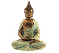 Angel Shine Buddha Statue Buda Gold 7.5" Buddha Statues for Home Decor,Meditation Buddah Statute Decor,Buddah Statute Zen Decoration
