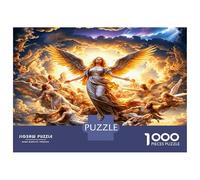 Angel Sky Crowd 1000 Pezzi Puzzle Premium Divine Heavenly Grace Puzzle Per Adulti Cartone Riciclato - Hit Delle Famiglie, Allenamento Mentale, Regalo Anniversario E Pause Ufficio 38x26cm/1000pcs
