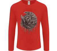 Angel Teschio Di Death Biker Moto Gotico Uomo Maniche