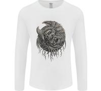 Angel Teschio Di Death Biker Moto Gotico Uomo Maniche