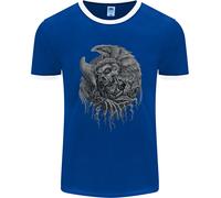 Angel Teschio Di Death Biker Moto Gotico Uomo Ringer Fotl