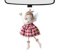 Angel Tree Topper, Christmas Girl Ornament, Plush Hanging Doll, Soft Fabric Design, 3.94x6.69 inches, Attached Lanyard Loop, Ideal for Farmhouse Decor, Window Display, Door Hanging