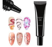Angel Unghie, Di Per Design Per Unghie | Decorazione Di Manicure Di Lunga Durata Per Le Vacanze Natalizi Compleanno, 15 Ml Di Tridimensionale In Forma Di Colla Traspare