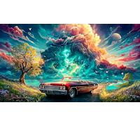 Angel-with-colorful-wings Puzzle da 1000 pezzi per bambini di 12 anni Giochi di puzzle stimolanti 38x52cm/1000pcs