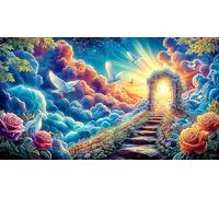 Angel with fiery wings holding broken heart Puzzle 1000 pezzi in carta riciclata - Gioco per la famiglia divertente & Attività domestica Idea regalo perfetta per adulti 75x50/1000pcs