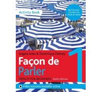 Angela Aries Dominiqu Façon de Parler 1 French Beginner's course 6th (Tascabile)