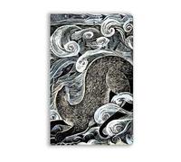 Angela Harding: Shetland Otter, Shetland Sea (Soft Touch Journal)