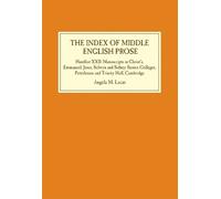 Angela M. Lucas The Index of Middle English Prose (Copertina rigida)