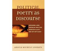Angela Michele Leonard Political Poetry as Discourse (Copertina rigida)