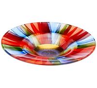 Angela neue Wiener Werkstaette 80325 Ciotola in Vetro, Vetro, Multicolore, 30 x 30 x 5 cm