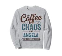 Angela Personalized Cute Coffee Girls Angela Name Felpa