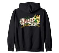 Angeli Che Abbiamo sentito sulla Musica di canti Natalizi vittoriani Felpa con Cappuccio