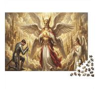 Angeli della Virtù Puzzle 1000 Pezzi,Antistress,Idea Regalo,Decorazione Casa,Sfida Impossibile,Cartone Di Qualità,Adulti E Ragazzi,dai 14 Anni,Gioco Educativo 70x50cm