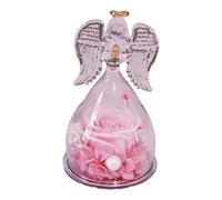 Angeli di, Angelo di, Statue e Figure di Angeli di Romantico Trasparente, Angelo con Rosa all'Interno, Regali di Rose conservate Fatti a